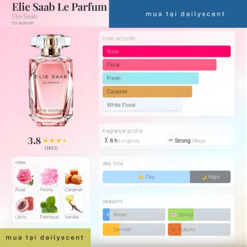 Nước hoa Le Parfum Rose Couture Elie Saab