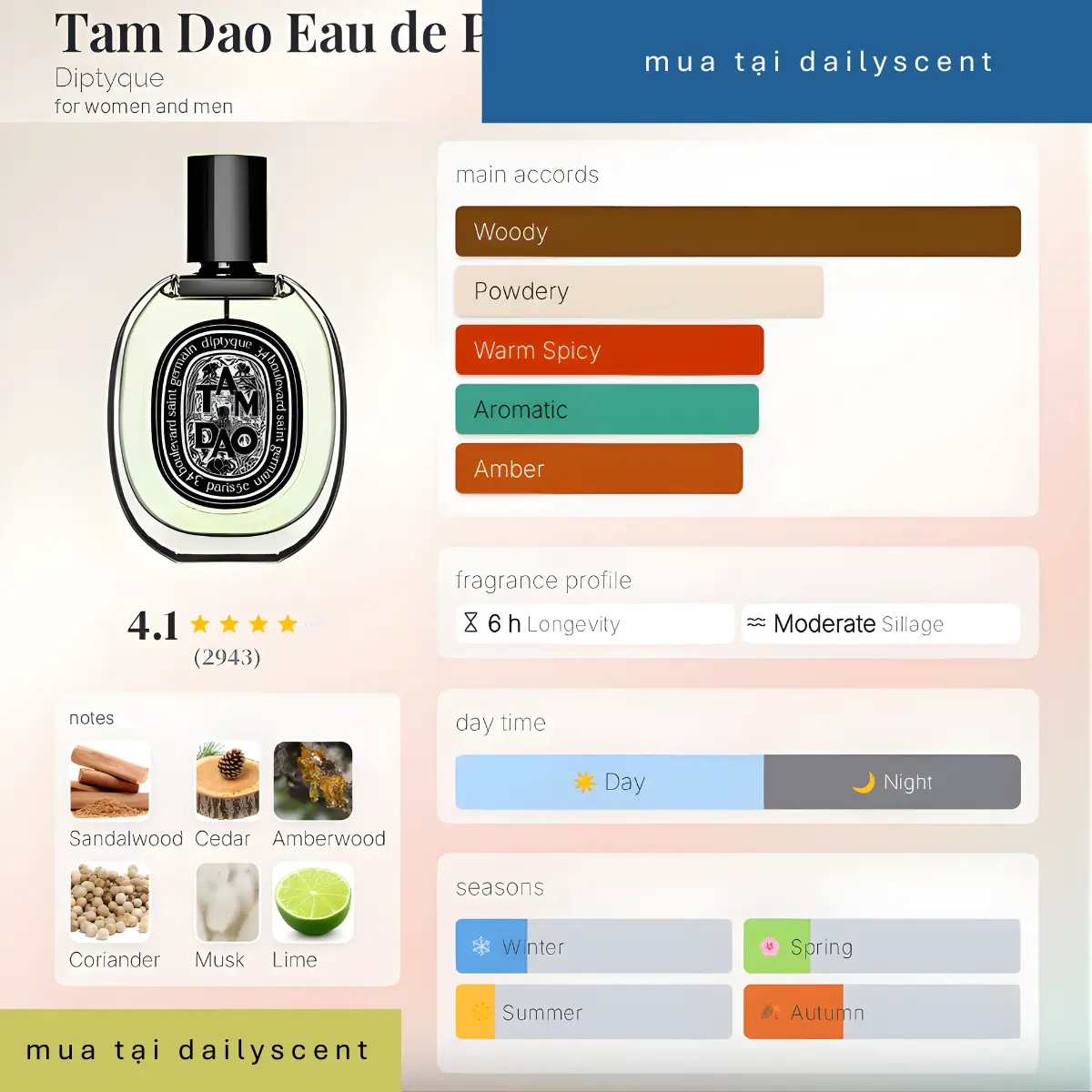 Nước hoa Tam Dao EDP Diptyque
