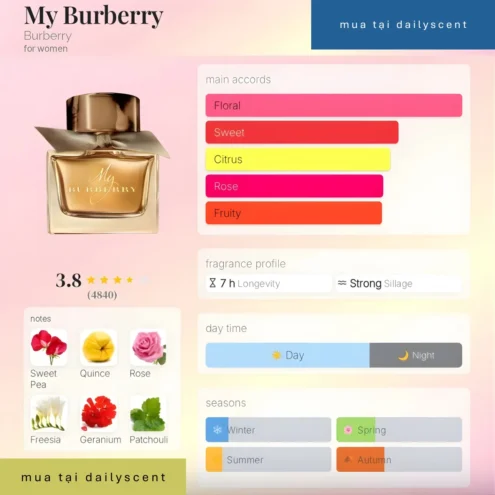 Nước hoa My Burberry. dailyscent My Burberry Burberry dailyscent