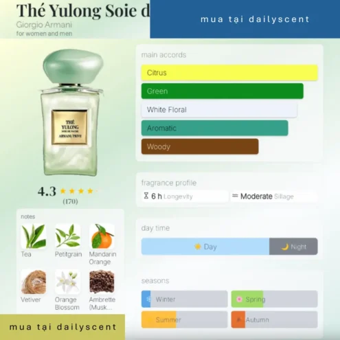 Nước hoa Thé Yulong Soie de Nacre