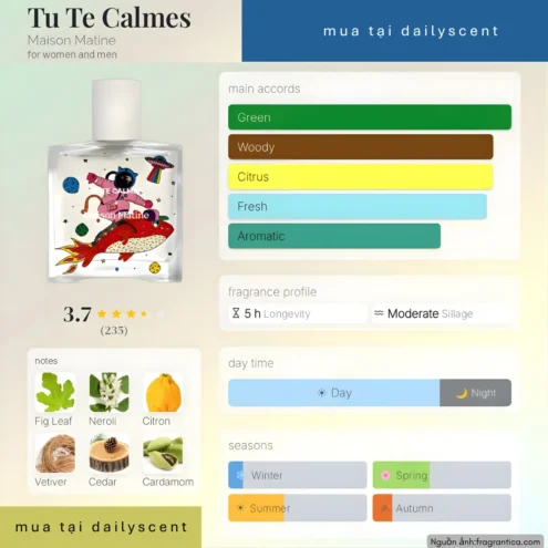 Nước hoa Tu Te Calmes Maison Matine