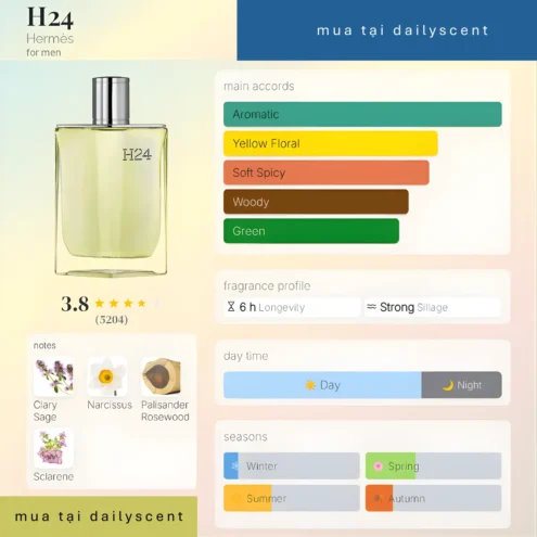 Nước hoa H24 Eau de Toilette Hermès