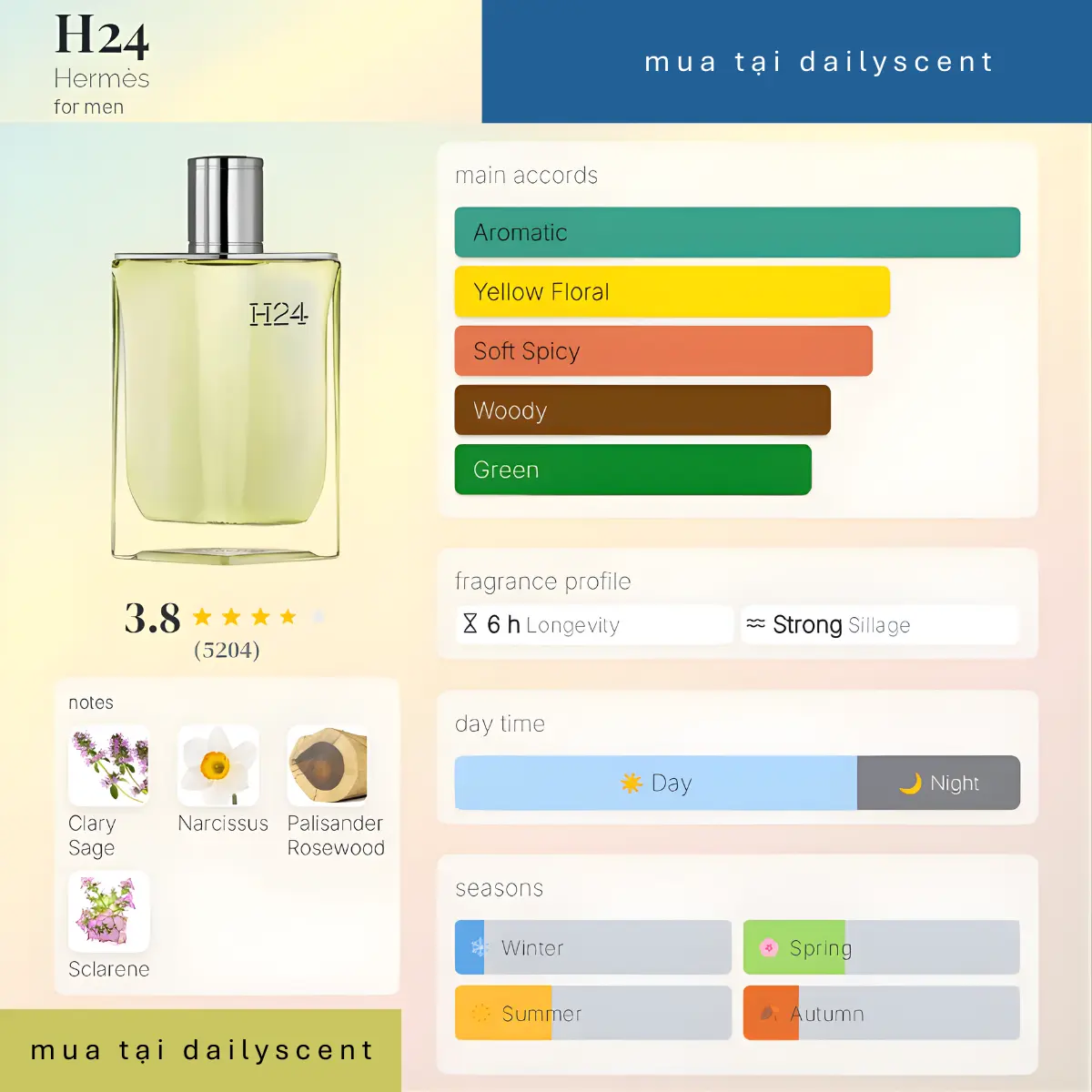 Nước hoa H24 Eau de Toilette Hermès