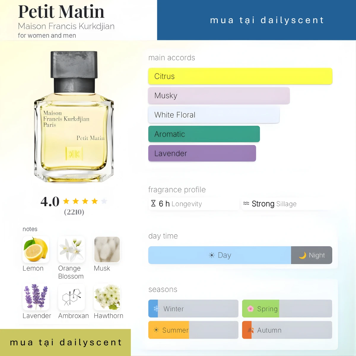 Petit Matin Maison Francis Kurkdjian