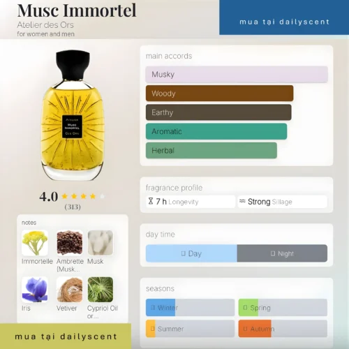 Musc Immortel Atelier des Ors