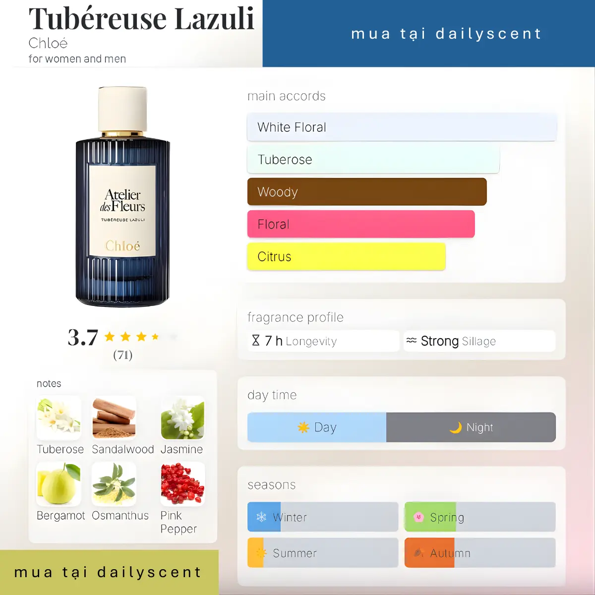 Tubéreuse Lazuli Chloé dailyscent