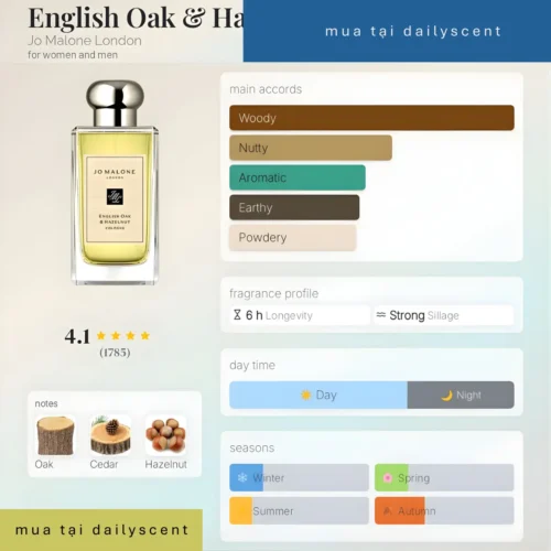 Nước hoa English Oak Hazelnut
