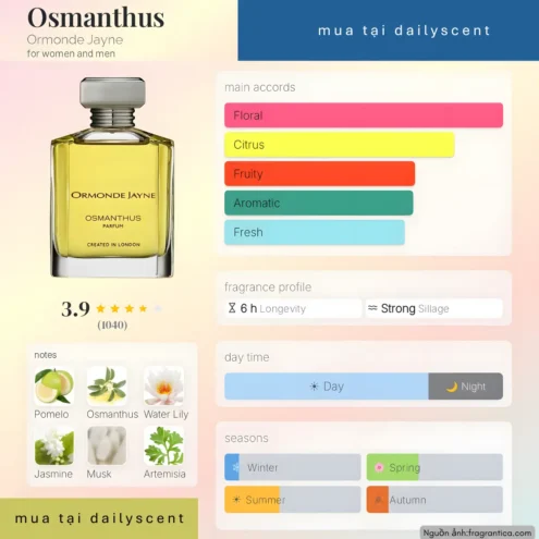 Nước hoa Osmanthus. dailyscent Osmanthus Ormonde Jayne