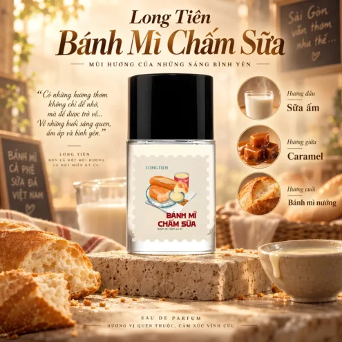 long tiên bánh mì chấm sữa