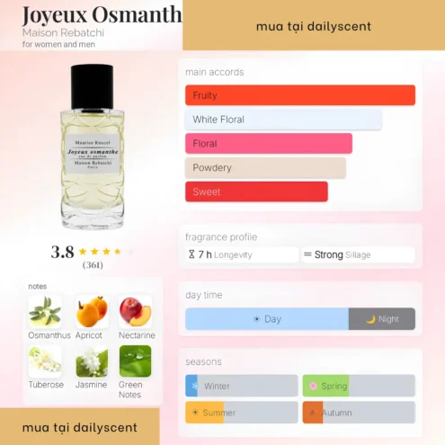 Joyeux Osmanthe Maison Rebatchi