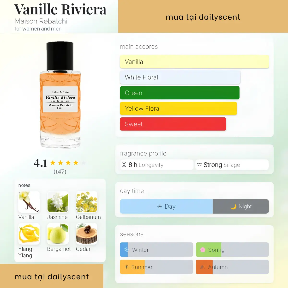 Vanille Riviera Maison Rebatchi
